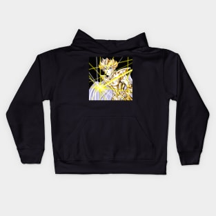 lightning plasma of leo the gold saint in the knights of the zodiac Kids Hoodie